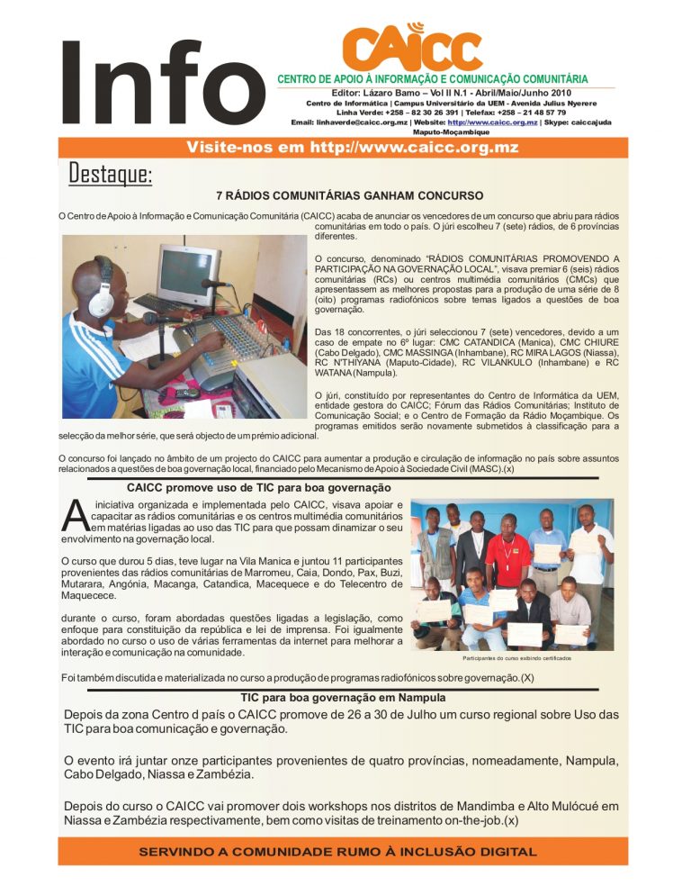 Boletim Informativo nº 2 - Junho 2010